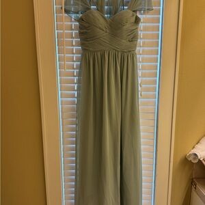 Revelry Dusty Green Bridesmaid Gown